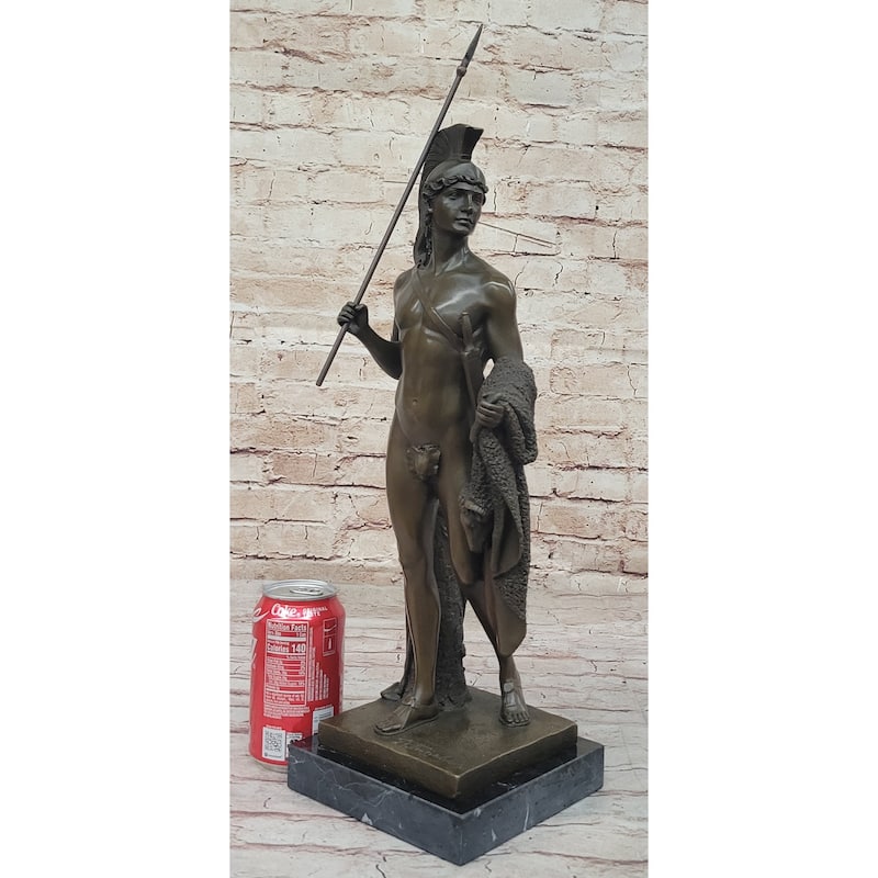 Jason Golden Fleece - Bronze Metal Sculpture By Thorvaldsen On Marble Base - Greek Mythology