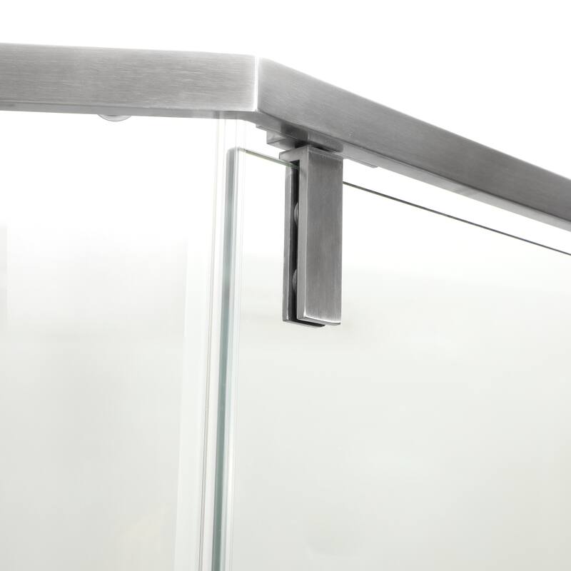 34"W x 72" H Framed Neo-Angle Hinged Shower Door - 34'' x 0.31'' x 72''