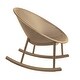 preview thumbnail 45 of 45, Set of 2 Mid-Century Modern Rocking Lounge Chairs - Egg-Shaped Breathable Plastic Seat with Durable Plastic Base, Accent Seating