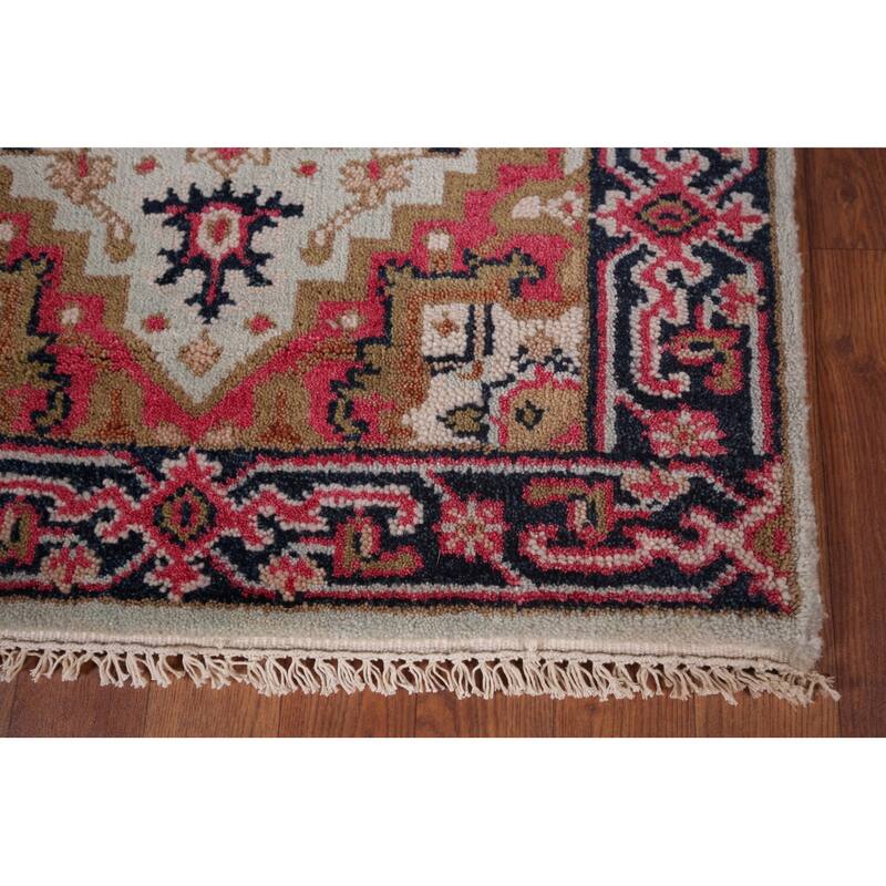 Kazak Indian Runner Rug Hand-Knotted Wool Carpet - 2'7"x 8'0"