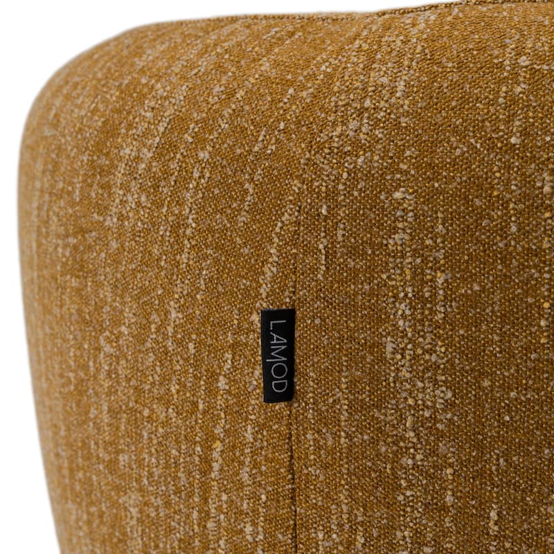 Divani Casa Norris Modern Mustard Fabric Swivel Accent Chair