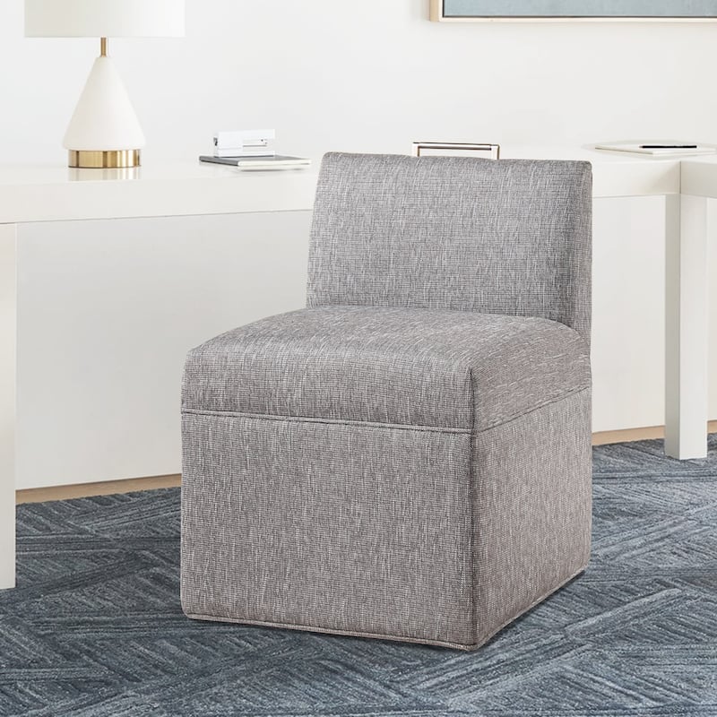 Dayla Modern Fabric Upholstered Caster Dining Chair by Greyson Living