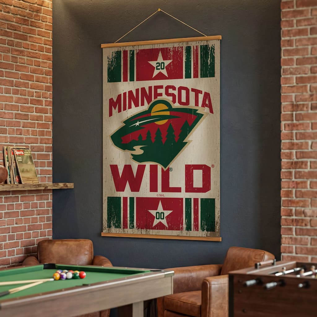 Minnesota Wild Canvas Wall Tapestry