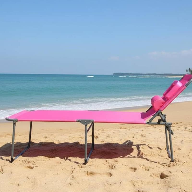 Tanning Chair with Face Hole, Folding Beach Lounge Chair for Outdoor Backyard Poolside,Beach, Patio