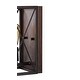 preview thumbnail 10 of 9, Arden X-Frame 6" 1-Light Farmhouse Rustic Iron LED Sconce, Oil Rubbed Bronze/Wood Finish by JONATHAN Y
