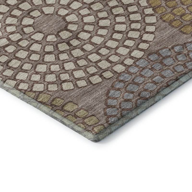 Premium Washable Super Soft Mosaic Colosseum Mayfield Rug