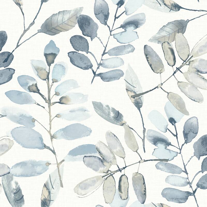 Chesapeake Pinnate Blue Leaves Wallpaper