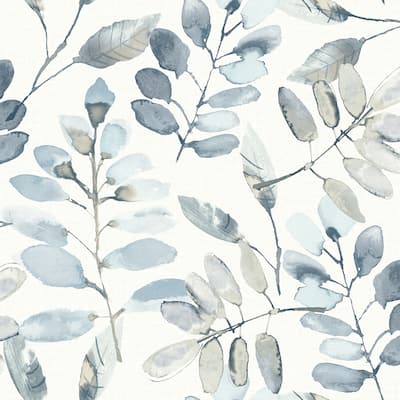 Chesapeake Pinnate Blue Leaves Wallpaper
