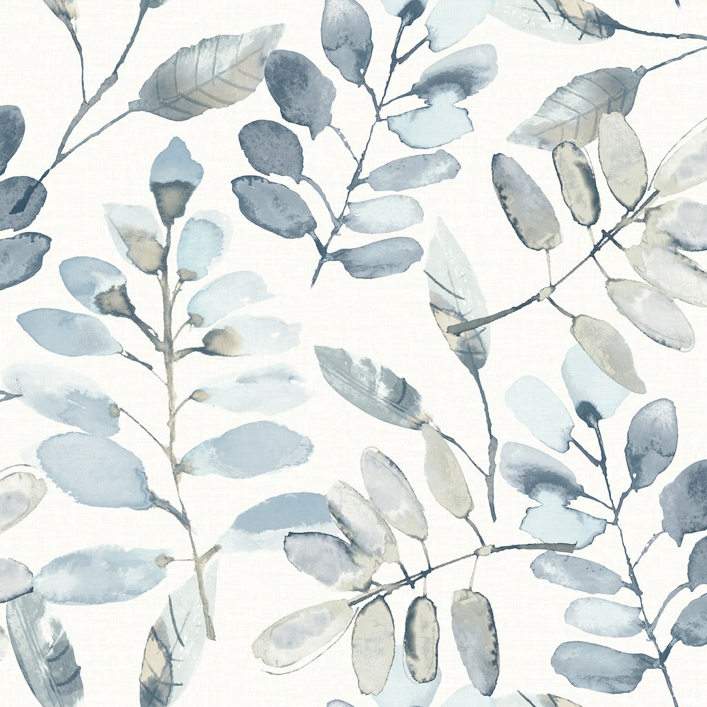 Chesapeake Pinnate Blue Leaves Wallpaper