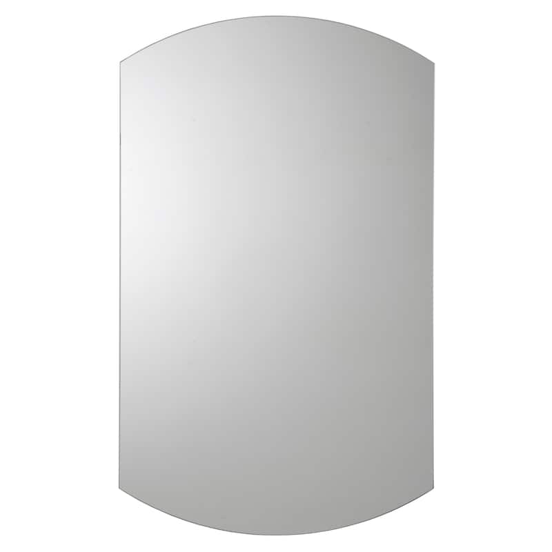 Croydex Sirena Arched Aluminum Medicine Cabinet Easy Install, Recessed or Surface Mount, 15W x 26H