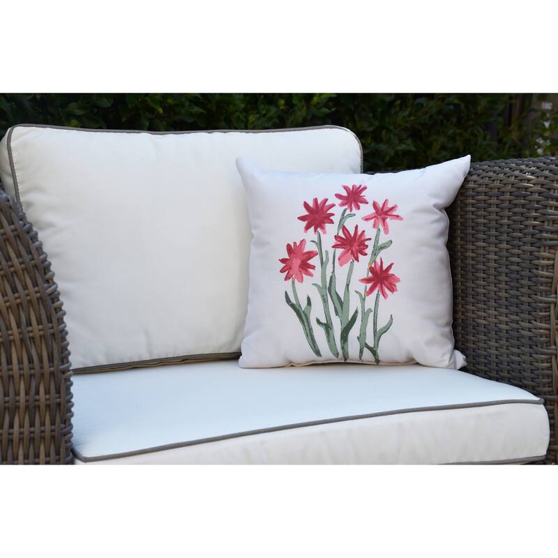 18 x 18 inch Daffodils Outdoor Pillow