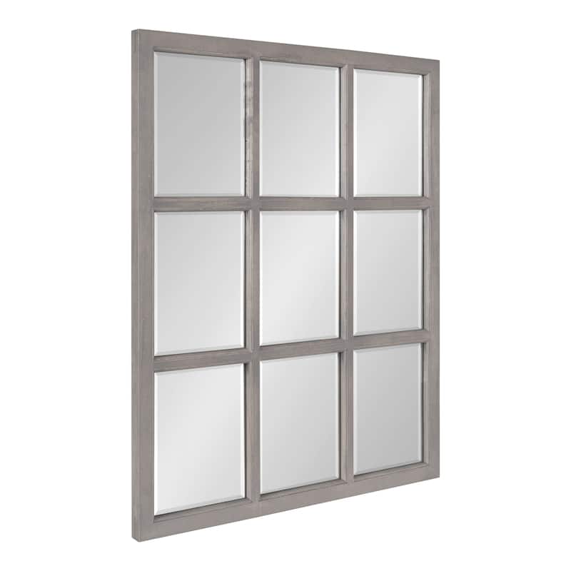 Kate and Laurel Hogan 9 Windowpane Wood Wall Mirror