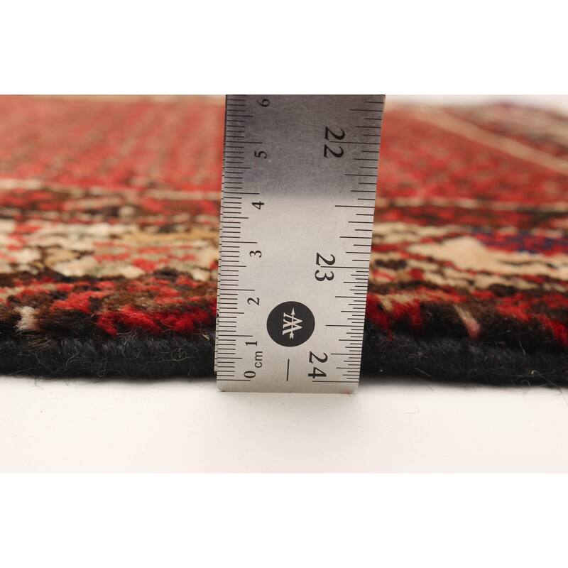 ECARPETGALLERY Hand-knotted Andelz Red Wool Rug - 2' 9" x 9' 10"