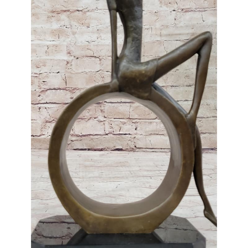 Hand Made Original Artwork By Collet Abstract Woman Female Bronze Sculpture