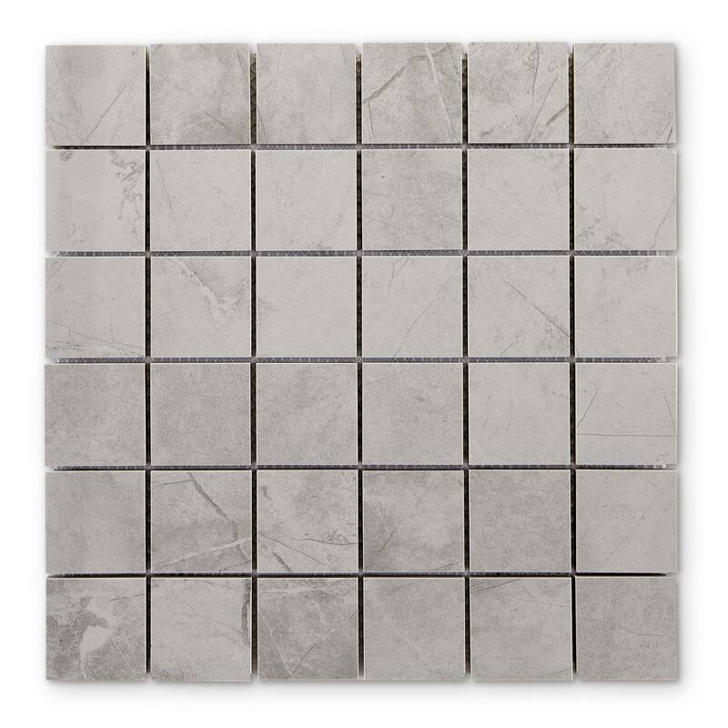 Cruz Bay Studio MKT61166 Pierre - 12" x 24" Square Floor and Wall Tile - Light Grey Matte