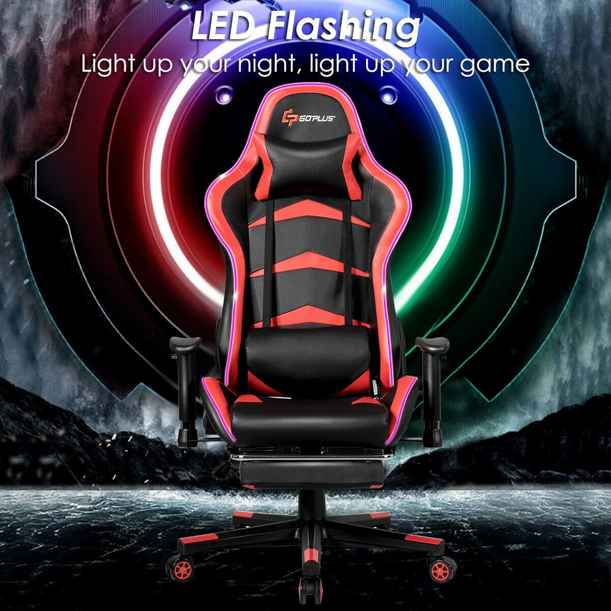 Massage Led Light Up Gaming Chair Light Up Gaming Chair Massage