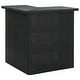 preview thumbnail 3 of 10, vidaXL 4 Piece Patio Bar Set with Cushions Poly Rattan Black - 15" x 15" x 29.9"