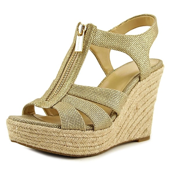michael kors berkley weave canvas espadrille wedges