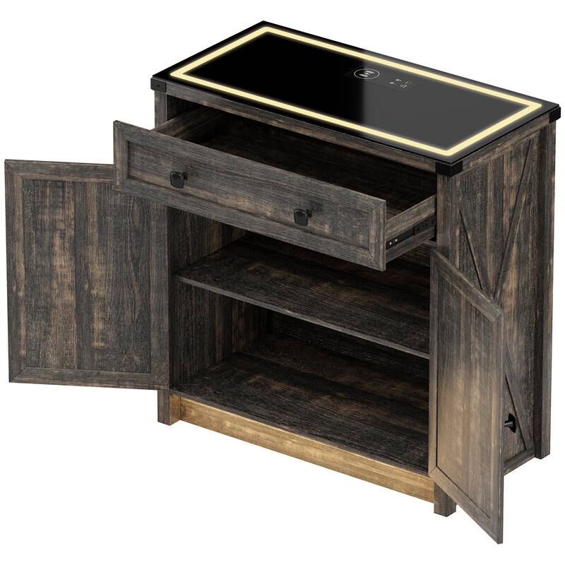 31.5" Wide Sideboard With Led Light