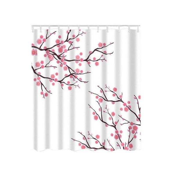 Waterproof Fabric Retro Brown Damask Pattern Shower Curtain Liner Bathroom Mat Waterproof Fabric Retro Brown Damask Pattern Shower Curtain Liner Bathroom Mat