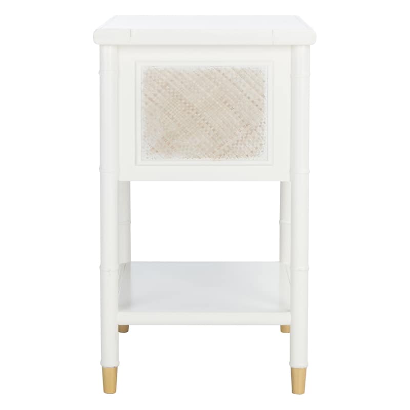 SAFAVIEH Dessa 2-Drawer 1-Shelf Accent Table. - 21" W x 18" D x 27" H - 21Wx18Dx27H