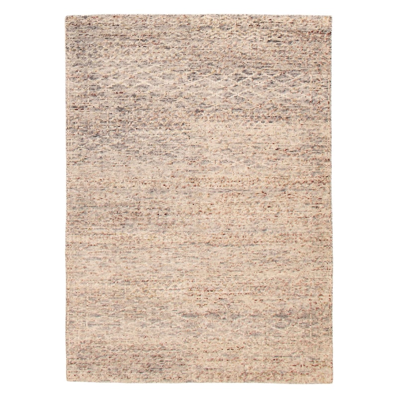 ECARPETGALLERY Hand-knotted Tangier Grey Wool Rug - 5'3 x 7'8 - Grey - 5'3 x 7'8