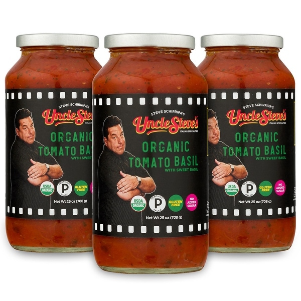Uncle Steves Sauce - Basil - Case of 6 - 25 oz.