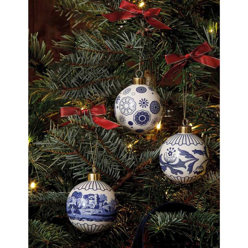 Spode Blue Italian Bauble - 2.6 Inch