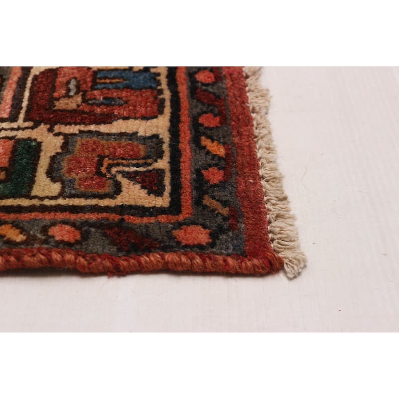 ECARPETGALLERY Hand-knotted Andelz Red Wool Rug - 3'7 x 9'2
