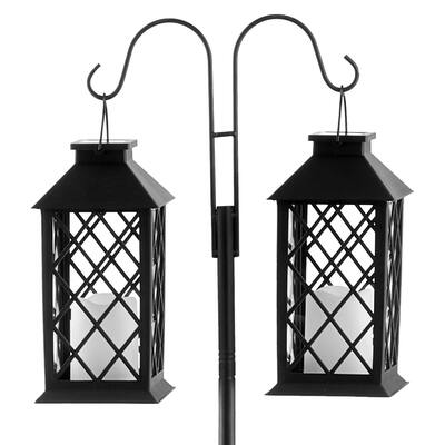 Double Shepherds Hook 8 Pack 76 Inch Heavy Duty Bird Feeder Pole