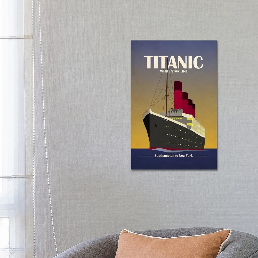 iCanvas "Titanic Ocean Liner Art Deco" by Michael Tompsett Canvas Print
