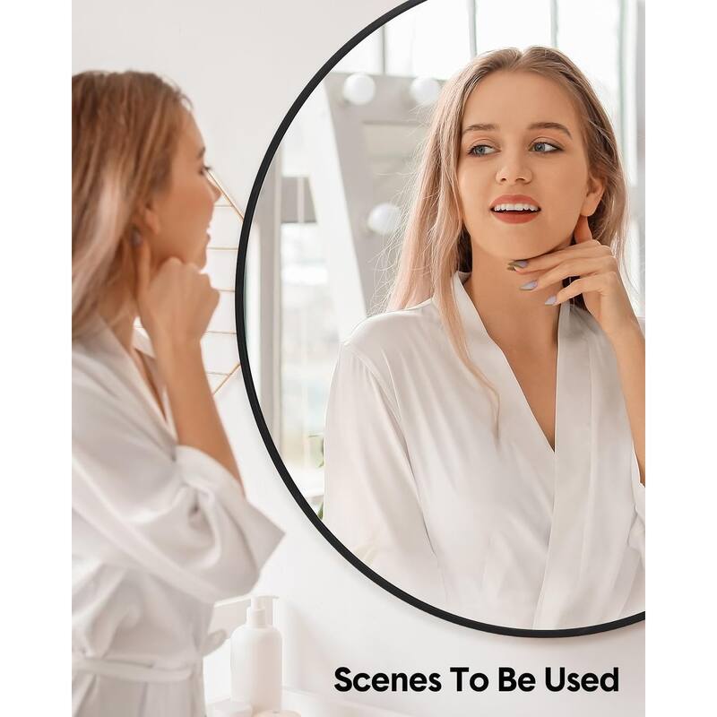30 inchRound Mirror for Wall, Round Bathroom Mirror