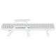 preview thumbnail 78 of 96, Laguna Hdpe All Weather Outdoor Patio Pool Reclining Chaise Lounges With Square Side Table (3-Piece Set)