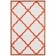preview thumbnail 91 of 127, SAFAVIEH Amherst Irma Modern Rug 5'3" x 8' - Beige/Orange - Rectangle