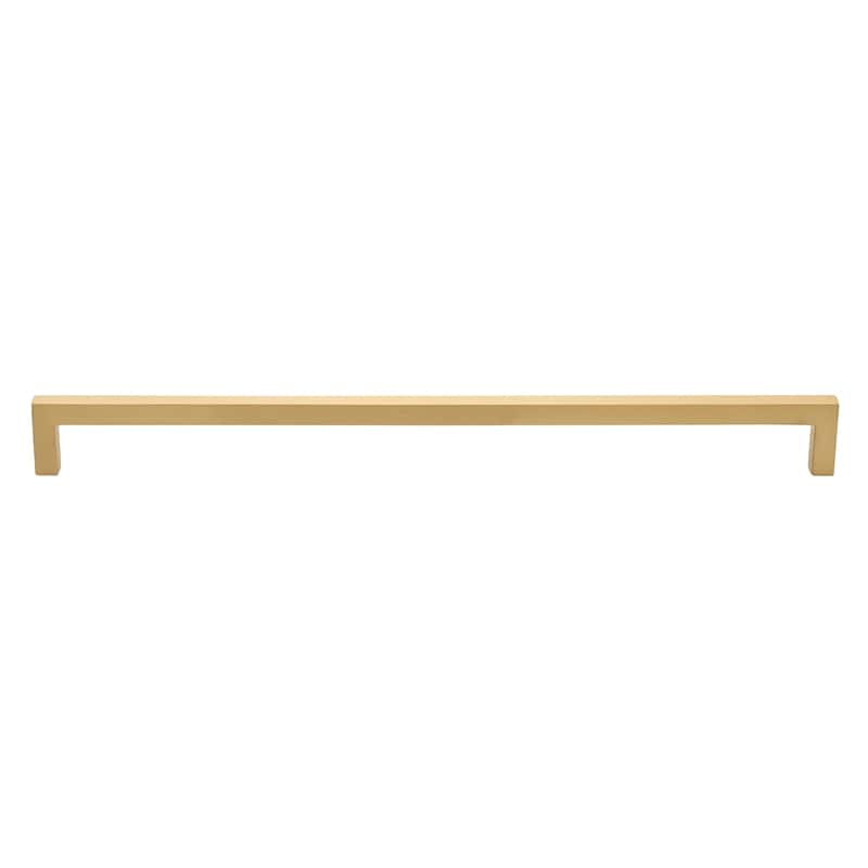 GlideRite 12.63 Inch Center to Center Solid Square Bar Pull Cabinet Hardware Handle