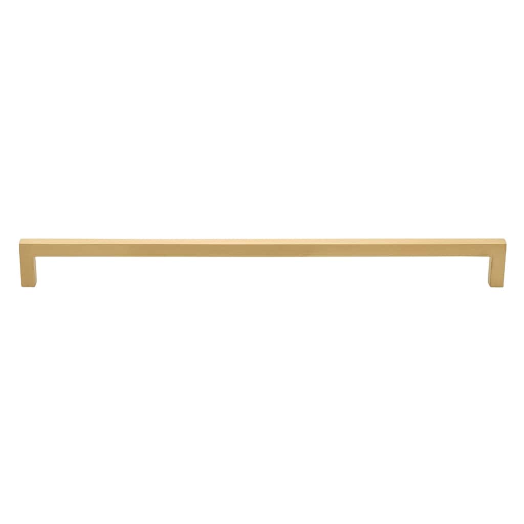GlideRite 12.63 Inch Center to Center Solid Square Bar Pull Cabinet Hardware Handle