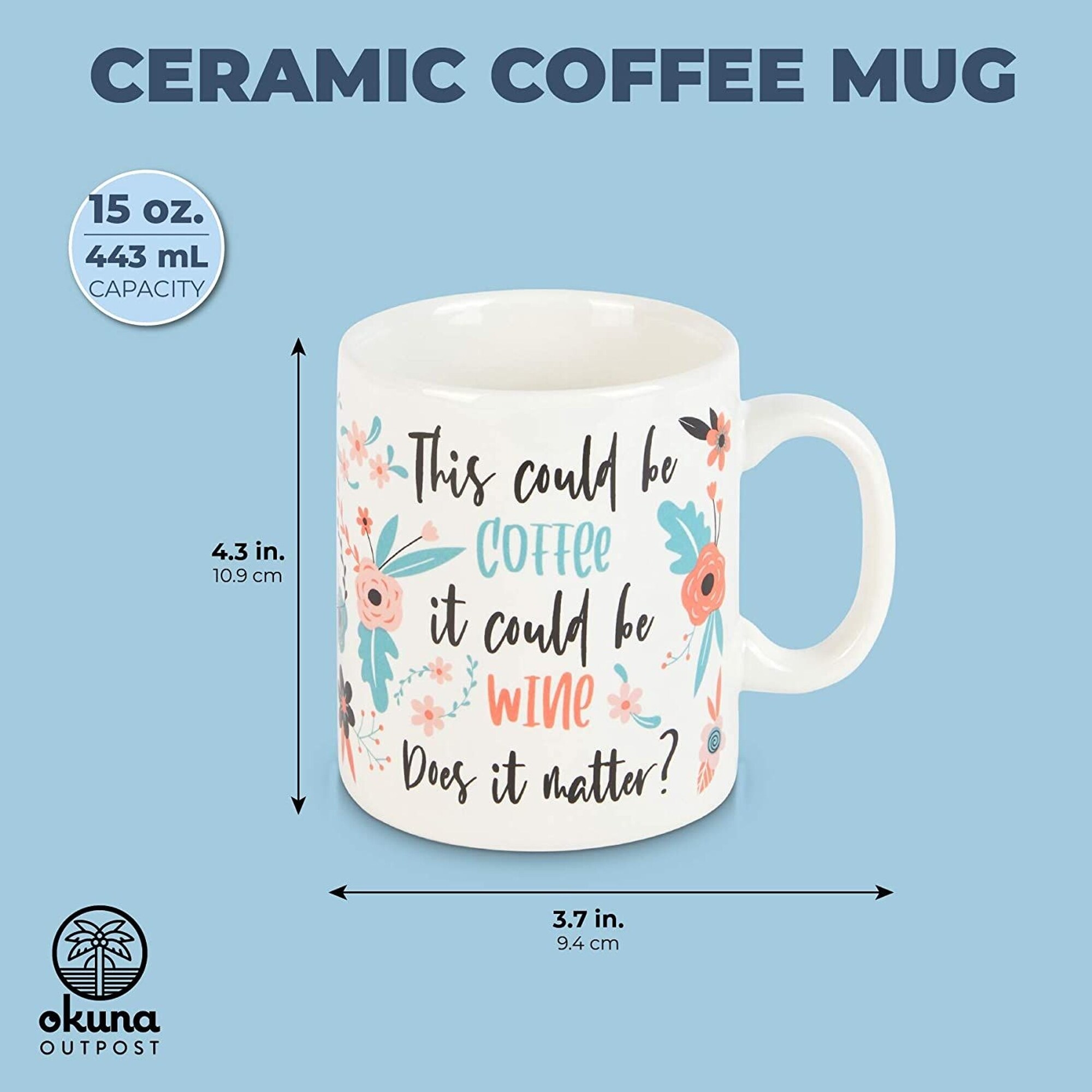 This Might Be Wine Tasse à Café Humoristique Avec Inscription « I Try