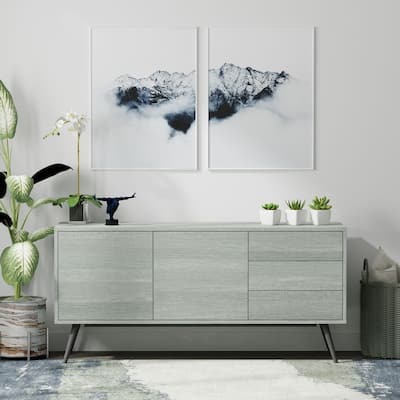 Glenwillow Home Atlas 59" Mid-Century Modern TV Stand Console