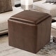 preview thumbnail 15 of 66, HomePop Storage Ottoman with Tray Top