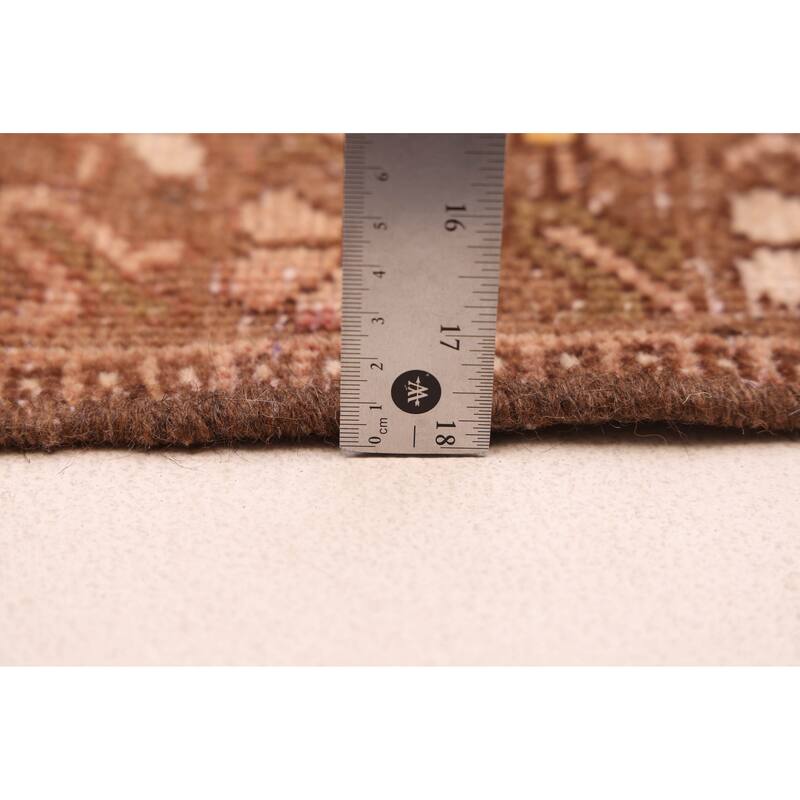 ECARPETGALLERY Hand-knotted Antalya Vintage Tan Wool Rug - 5'3 x 9'11