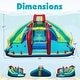 preview thumbnail 4 of 7, Outdoor Inflatable Castle w/Double Long Slide & Climbing Wall
