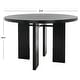 preview thumbnail 21 of 31, SAFAVIEH Couture Calamaria Round Wood Dining Table - 47.75 IN W x 47.75 IN D x 30 IN H