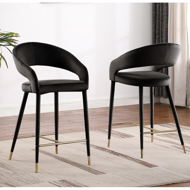 Bar stools online with gold accents