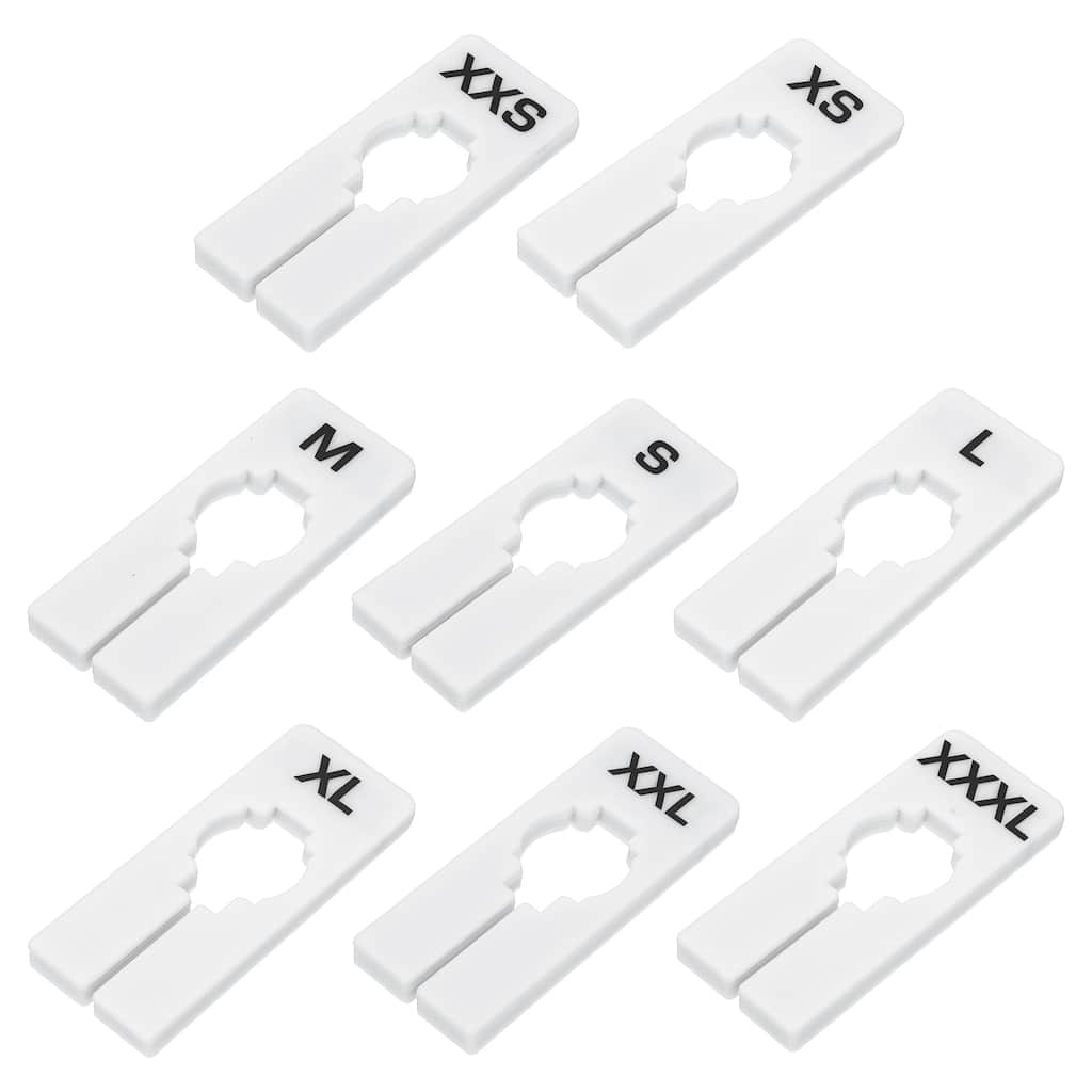 Rectangle Clothes Dividers for Hanging Clothes, 40 Pack 8 Sizes