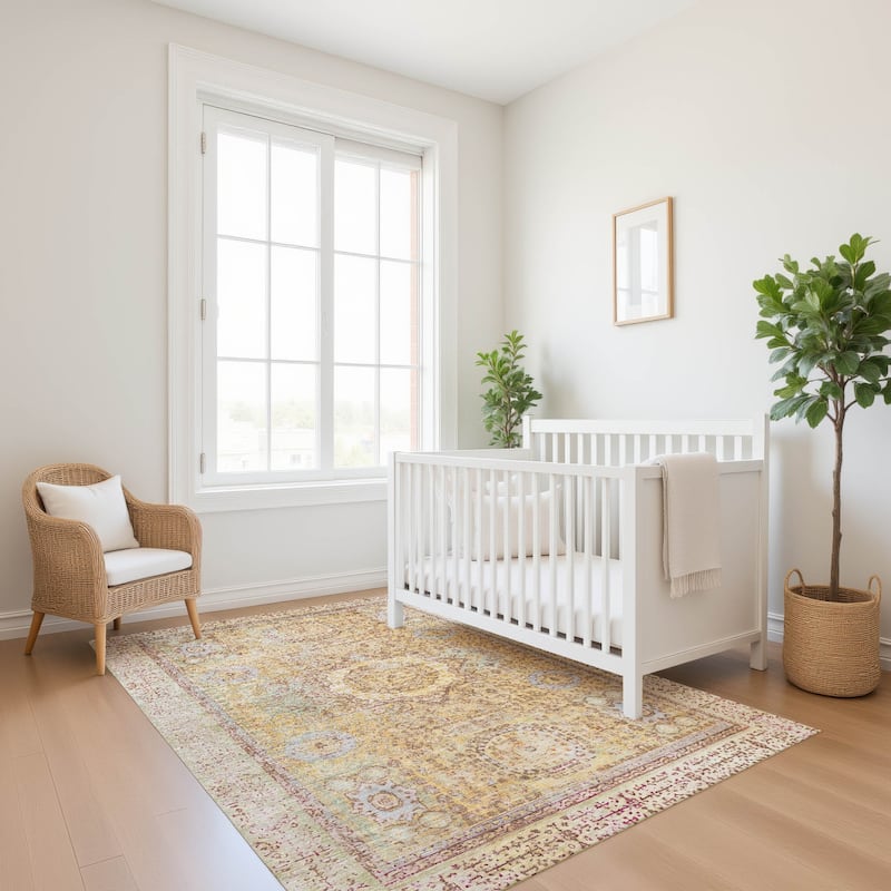 Premium Washable Super Soft Vintage Traditional Mayfield Rug