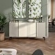 preview thumbnail 9 of 16, 247 Shop At Home Modern 60-inch 6-Shelf Dining Buffet and Sideboard with Metal Legs