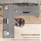 preview thumbnail 55 of 156, Farmhouse Executive L Shaped Desk Home Office Desk with Drawers and Storage Cabinet & Power Outlet