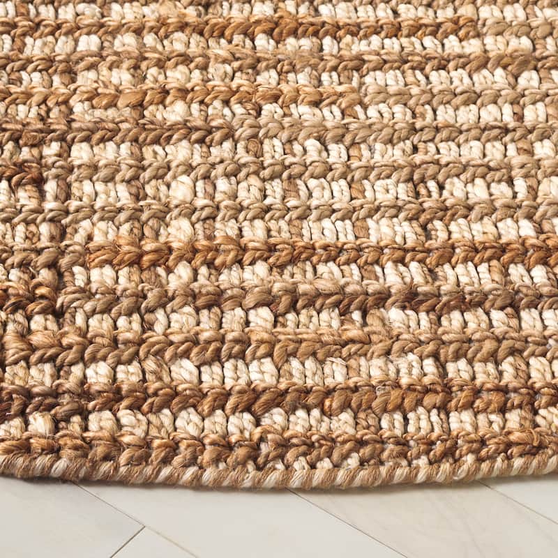 SAFAVIEH Flatweave Natural Nadette Fiber Farmhouse Jute Rug