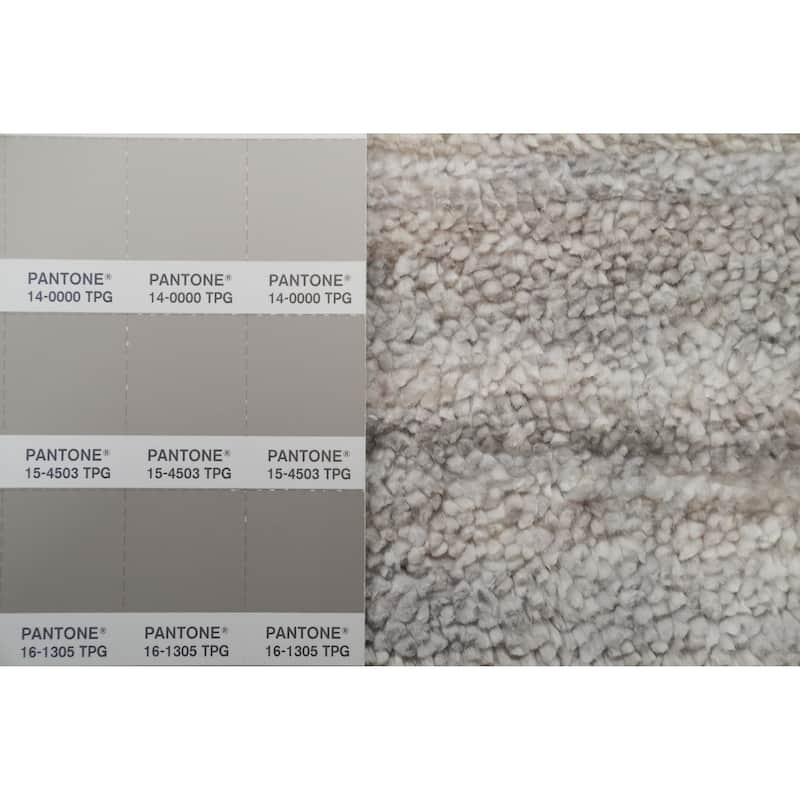 Hand Knotted Oriental Viscose Silk Carpet Tribal Animal Pictorial Greys & Charcoal Gabbeh Area Rug - 11' 10'' X 8' 11''