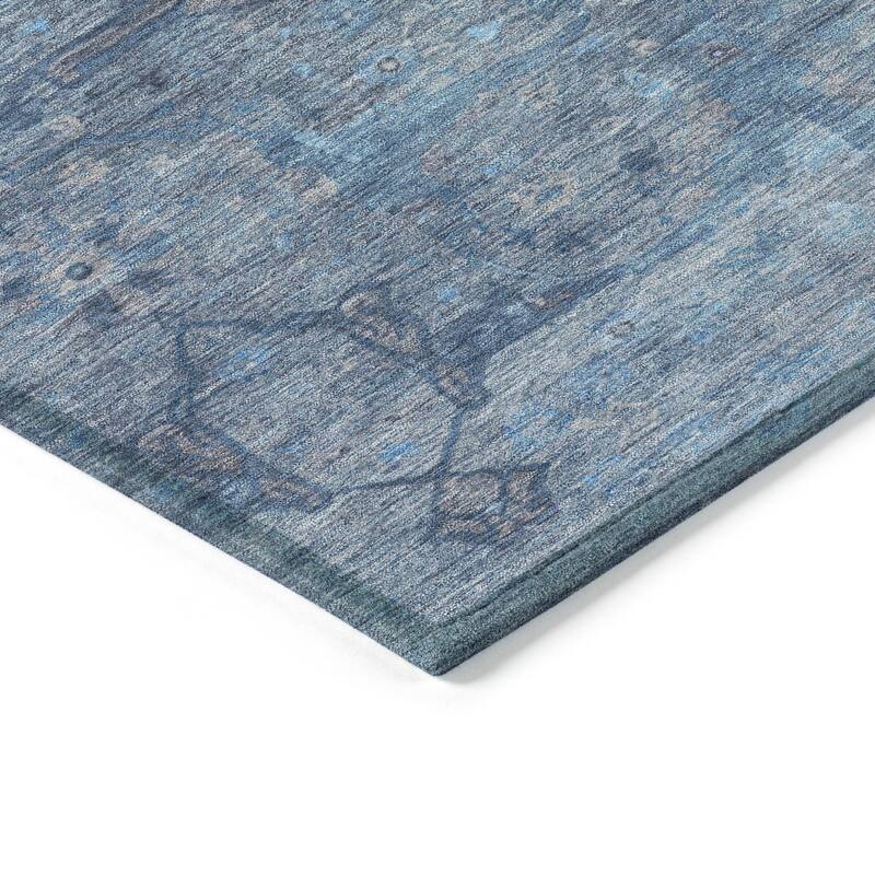 Machine Washable Indoor/ Outdoor Boho Global Chantille Rug